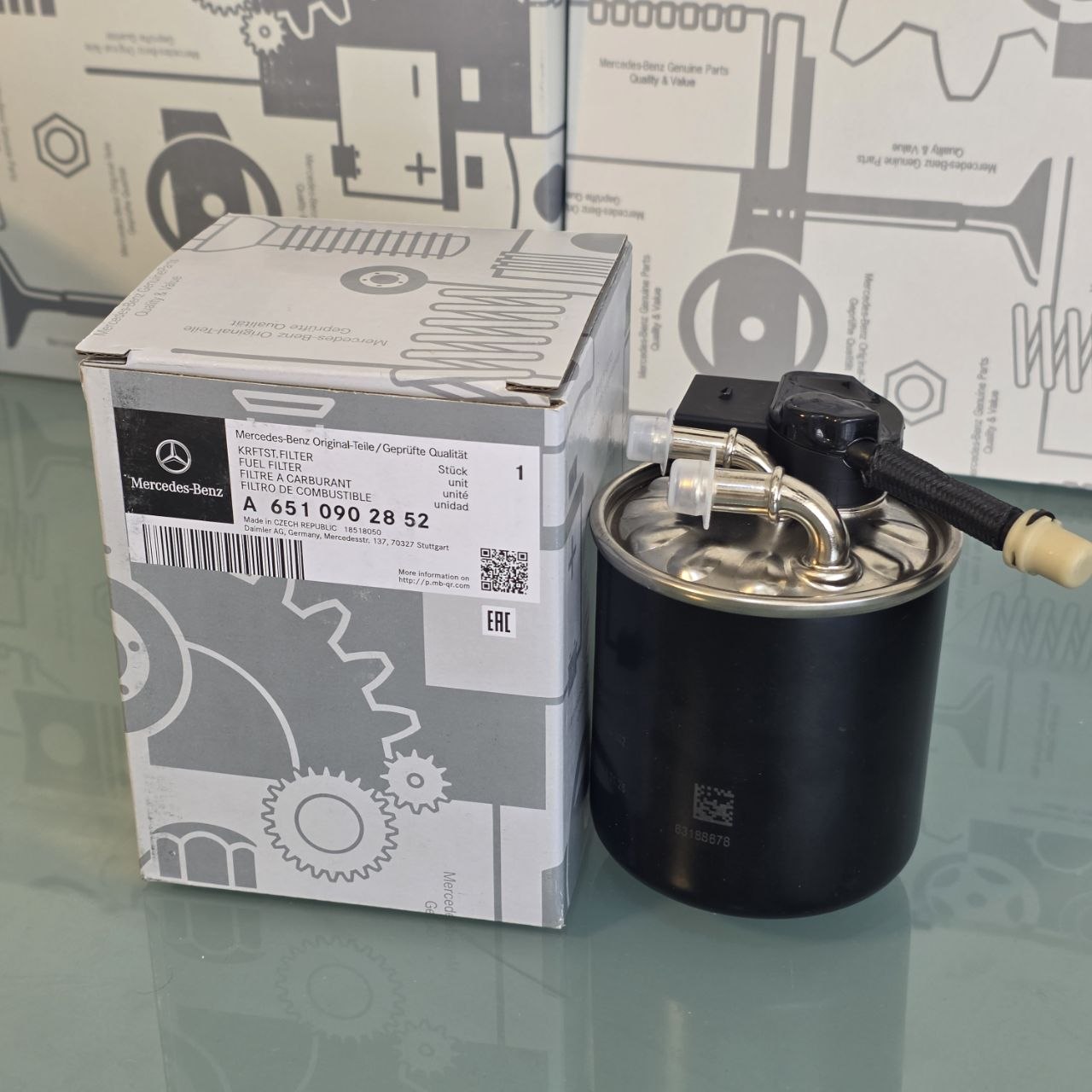 Genuine Mercedes-Benz Fuel Filter A6510902852 | Original OEM Diesel Filter
