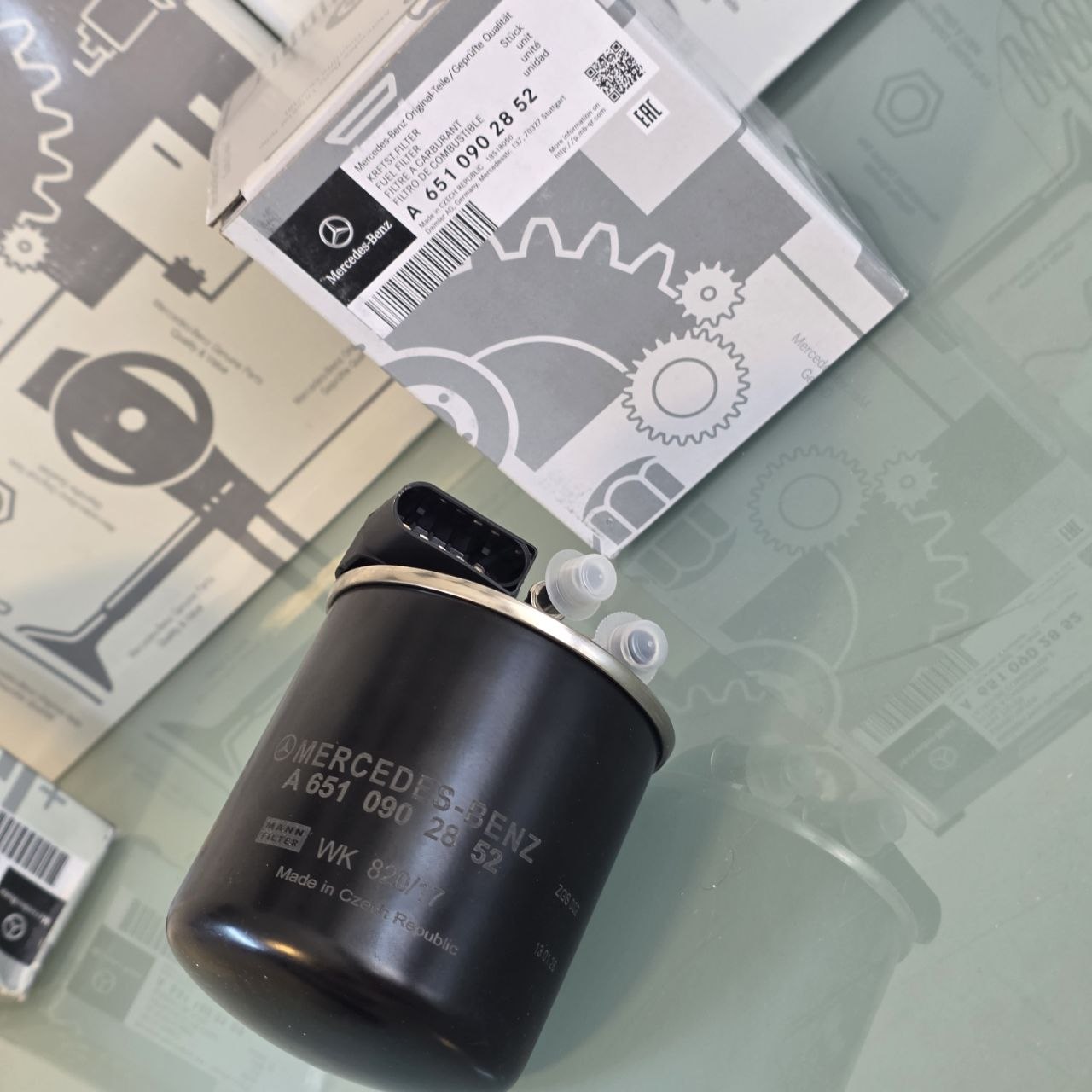 Genuine Mercedes-Benz Fuel Filter A6510902852 | Original OEM Diesel Filter