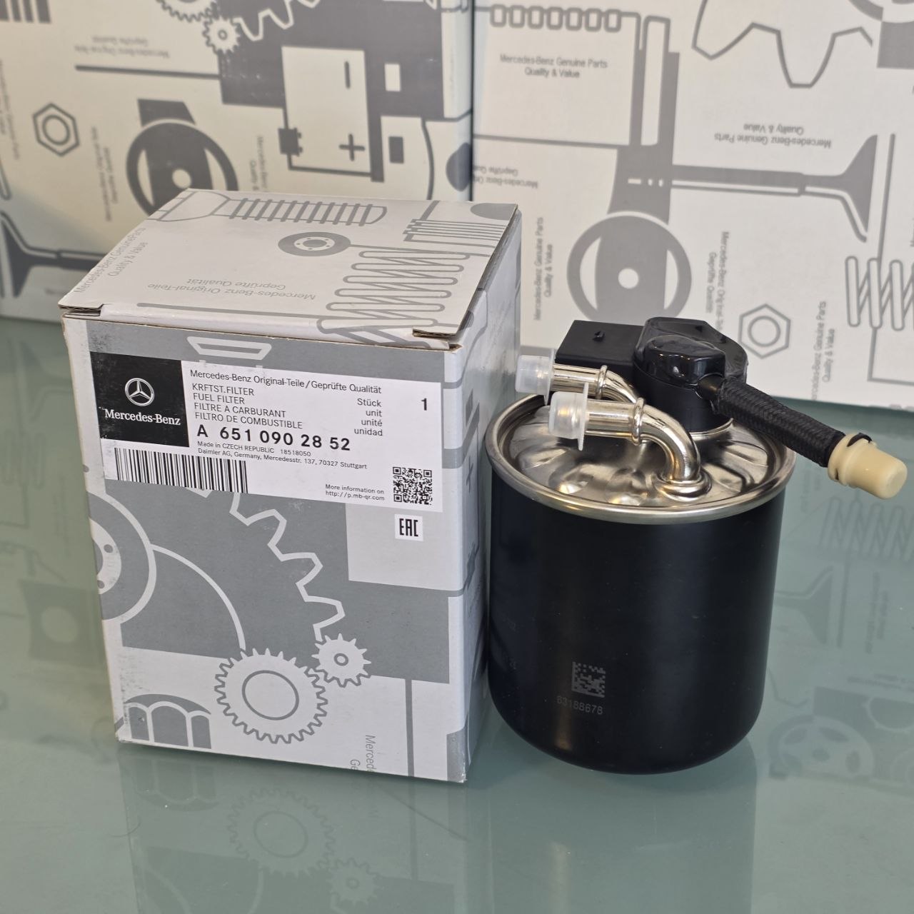 Genuine Mercedes-Benz Fuel Filter A6510902852 | Original OEM Diesel Filter