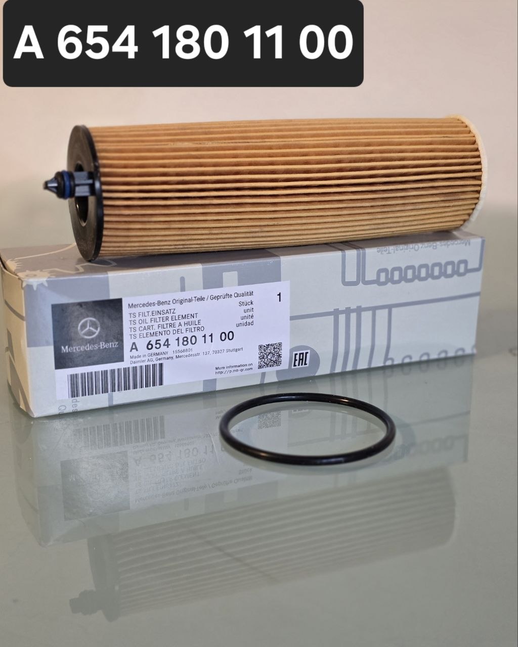 Genuine Mercedes-Benz Oil Filter A6541801100 | Original OEM Engine Oil Filter