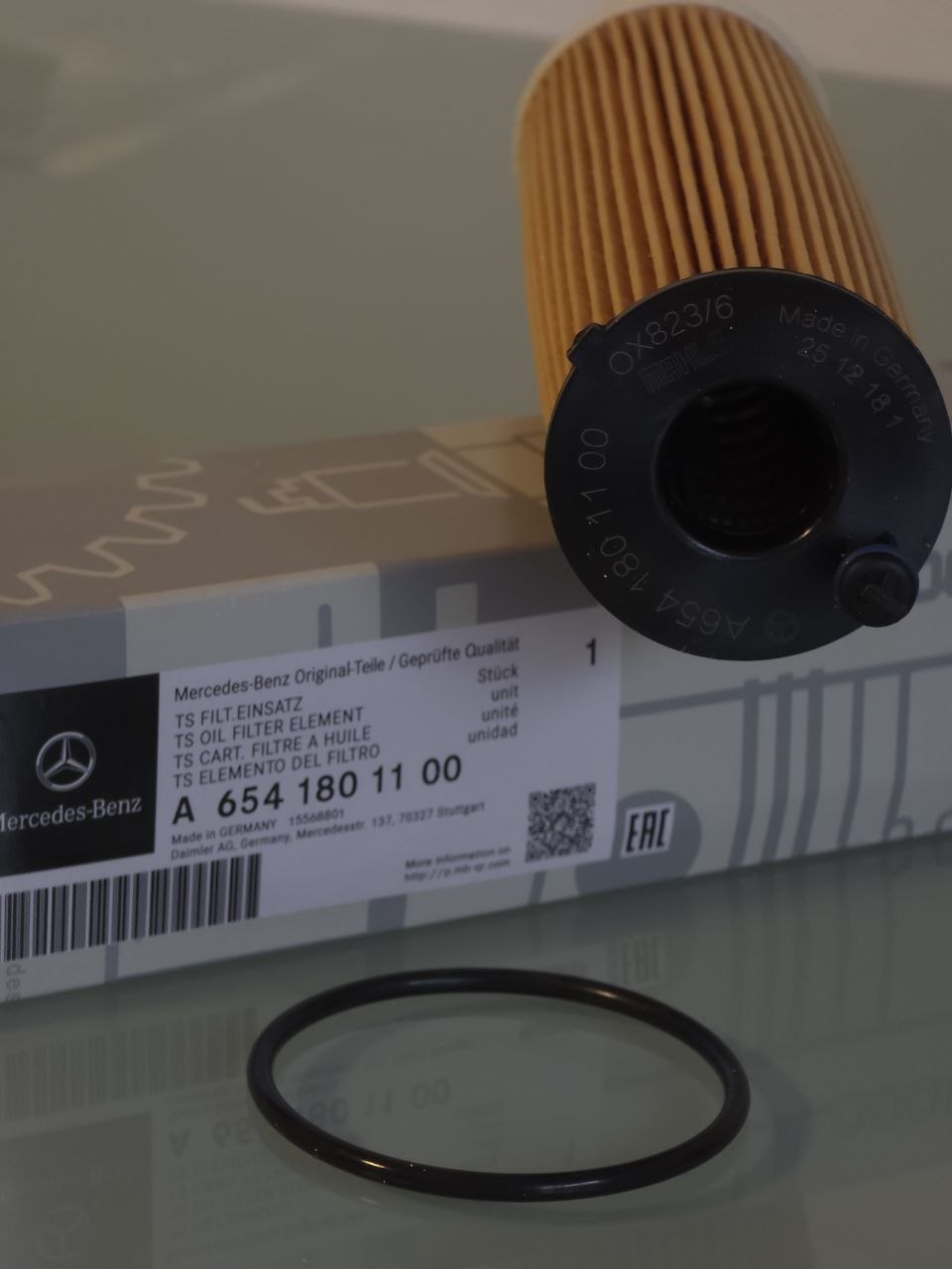 Genuine Mercedes-Benz Oil Filter A6541801100 | Original OEM Engine Oil Filter