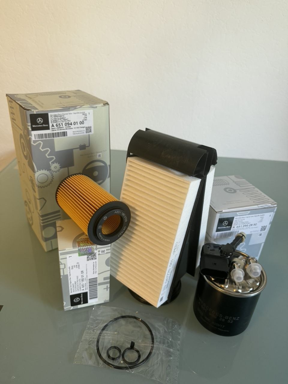 Genuine Mercedes-Benz OM651 Engine Service Kit | Oil, Air & Fuel Filters OEM Set