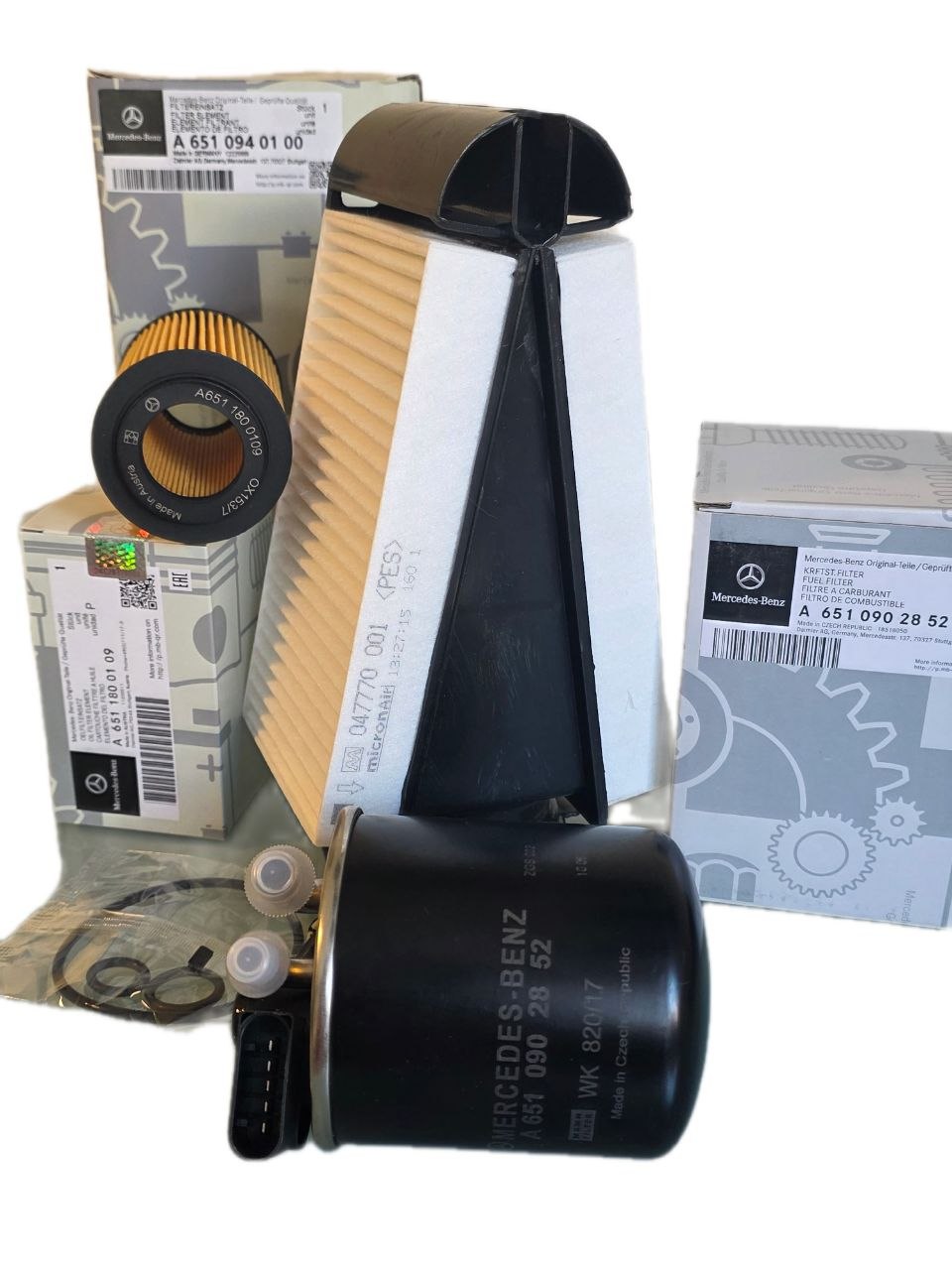 Genuine Mercedes-Benz OM651 Engine Service Kit | Oil, Air & Fuel Filters OEM Set