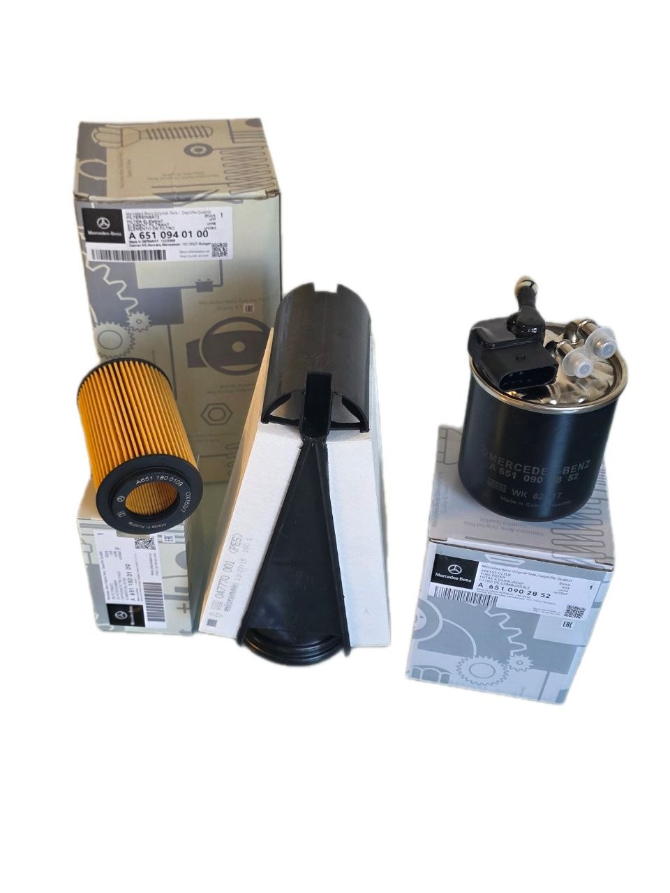 Genuine Mercedes-Benz OM651 Engine Service Kit | Oil, Air & Fuel Filters OEM Set